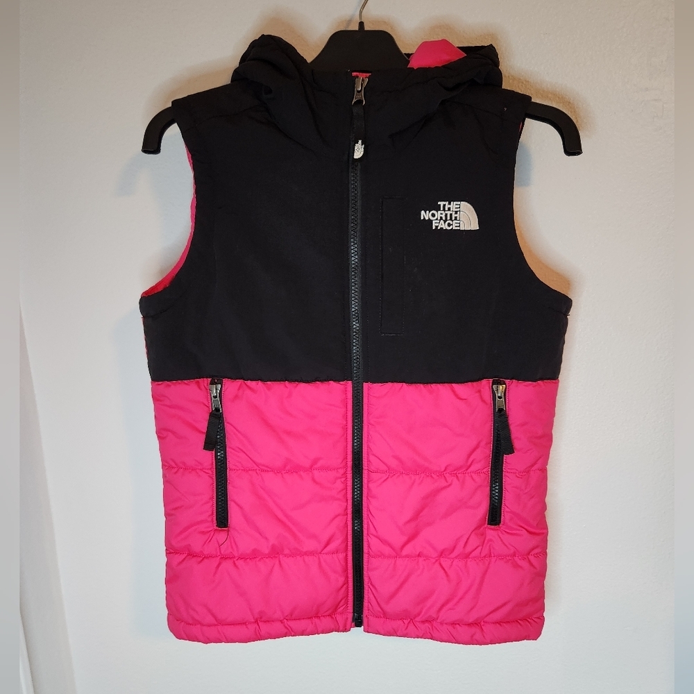 The North Face Pink Girls Puffer Vest Youth Medium 10/ 12